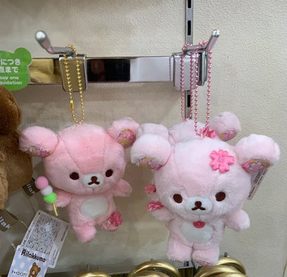 Rilakkuma｜Sakura Collectible Cherry Blossom Mascot Holder /Plush Keychain｜120×95×50mm approx.✔️