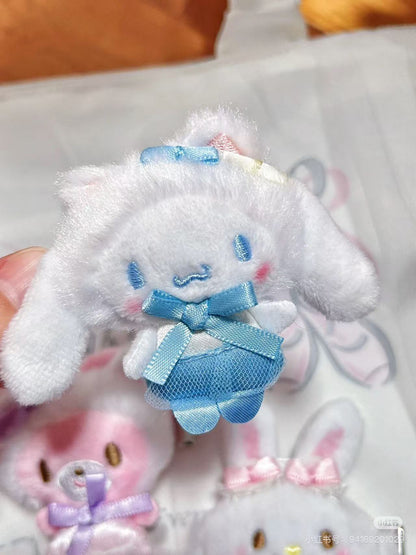 【limit 3】Sanrio｜White Cat Ballerina Characters Secret Hair Clip blindbox/All 8 types｜1pcs
