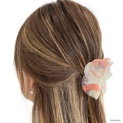Mofusand｜Pearl Acrylic Hair Claw Clip - Cat｜H60 × W80 × D45mm approx.