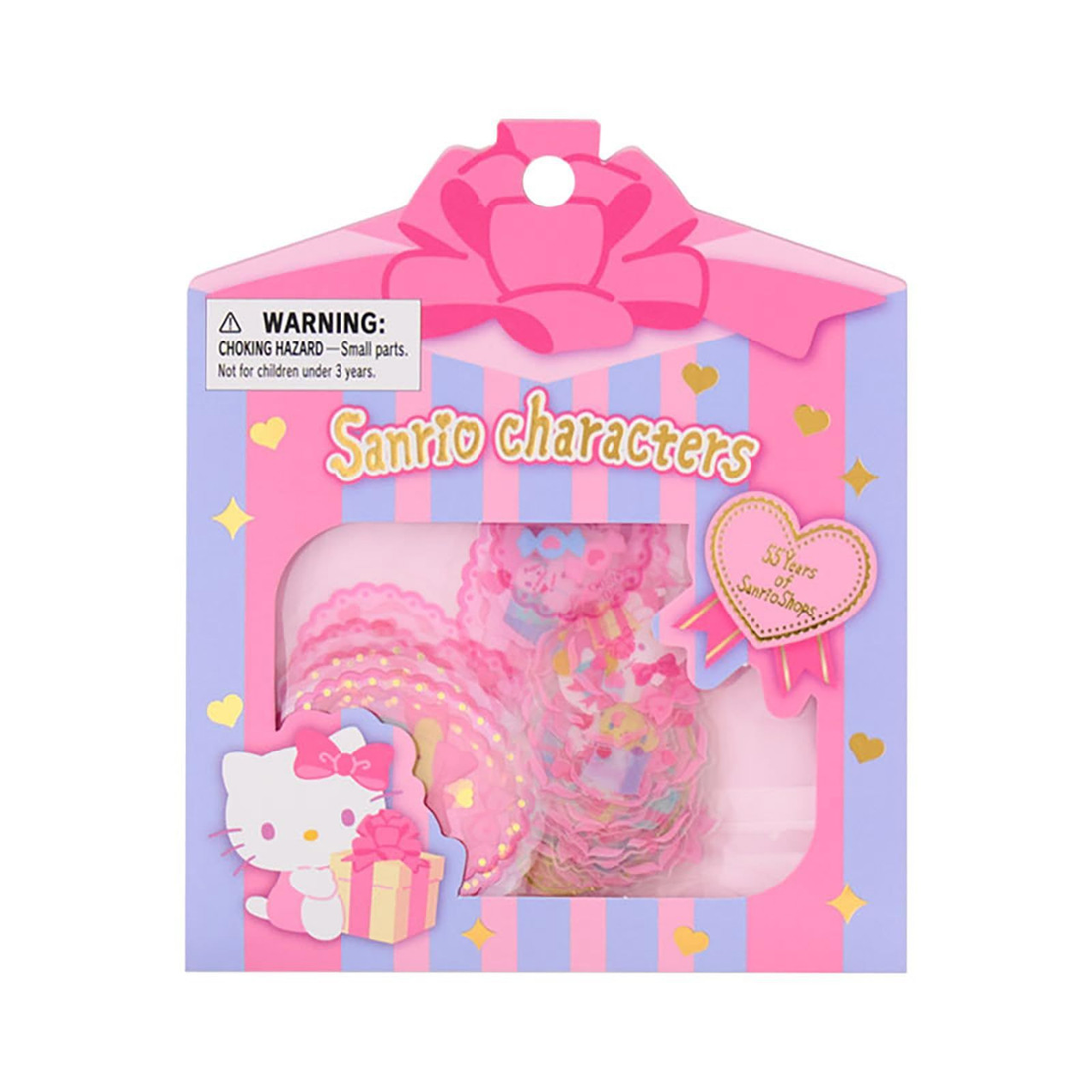 Sanrio｜55th Anniversary Hello kitty Wrapping Paper Sticker Set｜34 pieces