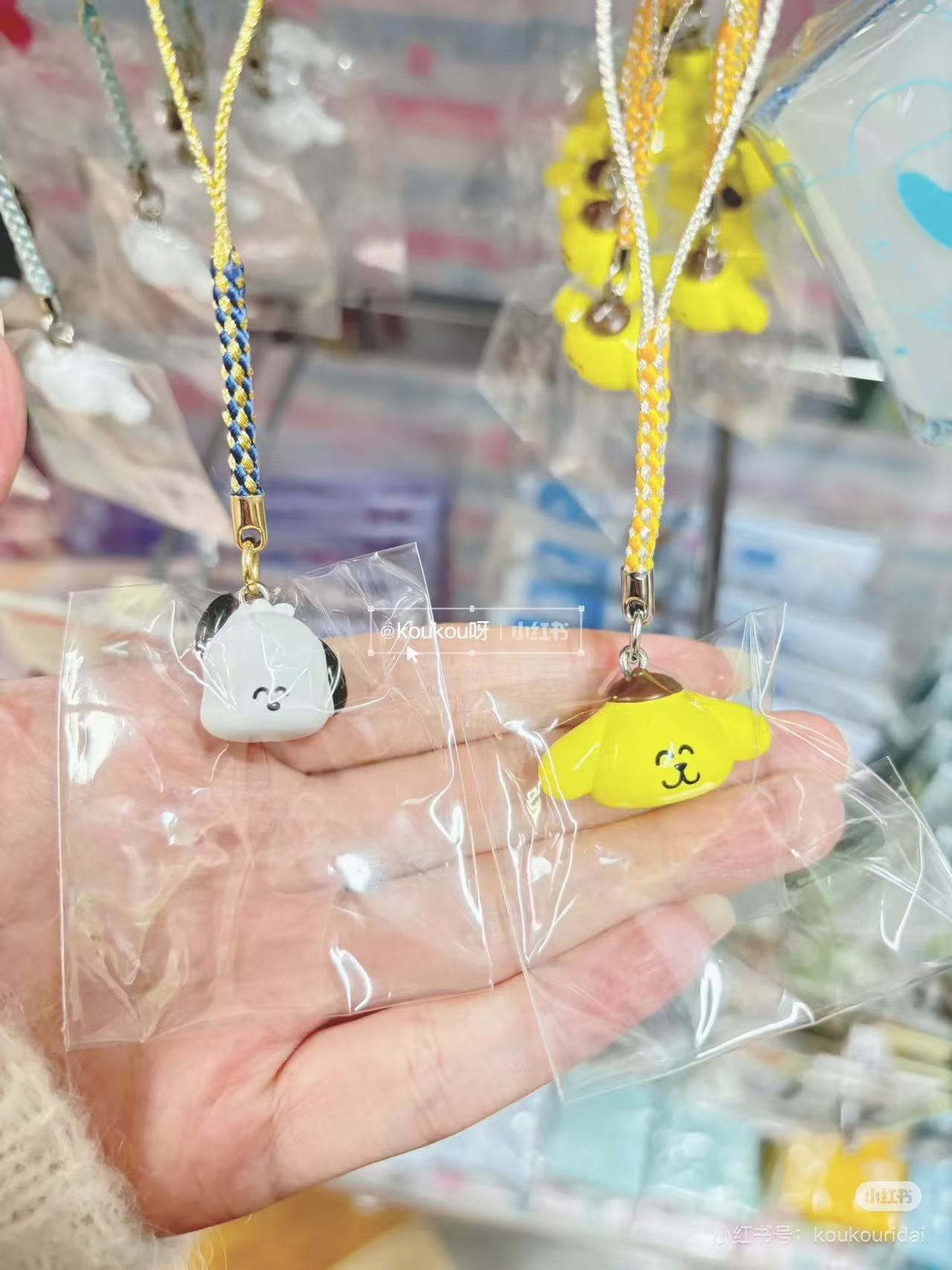 Sanrio｜Oekakisan x Sanrio Netsuke Keychain/Keyring｜H120 x W25 x D25mm approx.