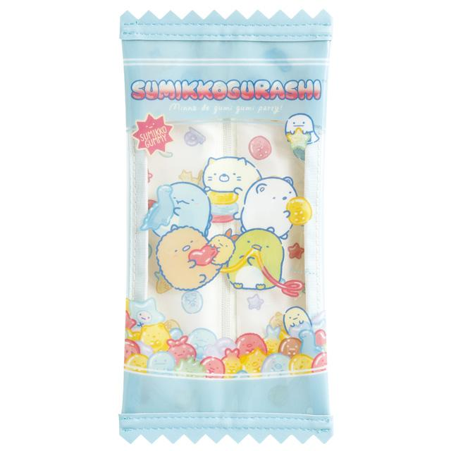 Sumikko gurashi｜Gummy Gummy Party Theme Flat Pen Pouch｜ H230 x W115 x D10mm approx.