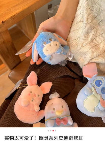 Disney迪士尼｜Fluffy Plush Keychain/ Halloween Ghost万圣节幽灵扁扁毛绒挂件/包挂｜ 约10.5 × 7 × 5cm