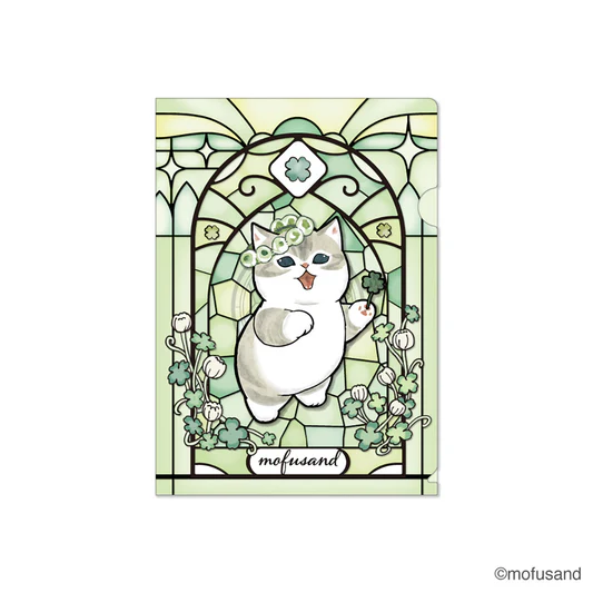 Mofusand｜Stained Glass A4 Clear File｜310×220mm approx.