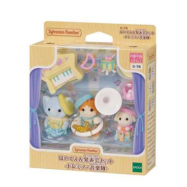 SylvanianFamilies｜Kindergarten Concert-Maple Cat/Flora Rabbit/Elephant 5817