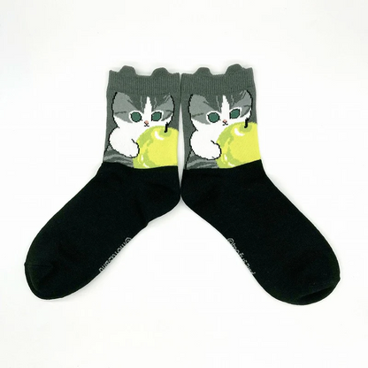 Mofusand｜Low-crew socks with protrusions｜23-25cm approx.
