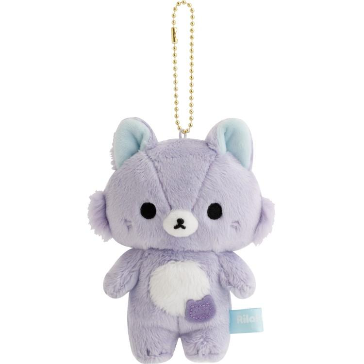 SANX｜Rilakkuma and Awawa Neko Mascot Holder /Plush Keychain｜90×85×45mm approx.