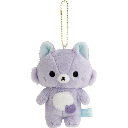 SANX｜Rilakkuma and Awawa Neko Mascot Holder /Plush Keychain｜90×85×45mm approx.