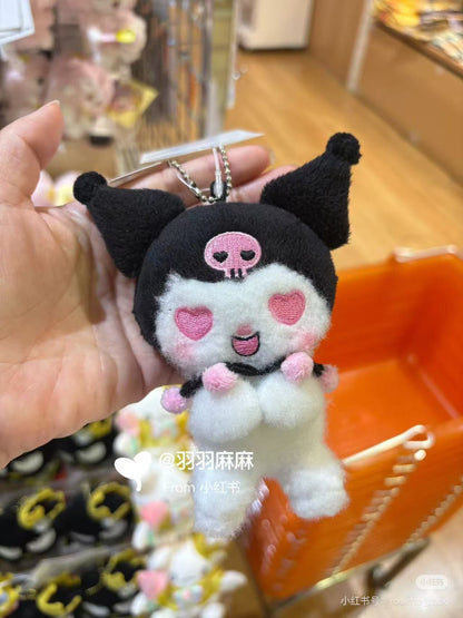 Sanrio｜Netflix Original Anime My Melody &amp; Kuromi Collection Mascot Holder /Plush Keychain｜W8.5 x D6 x H10cm approx.