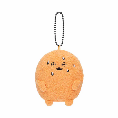 Nagano自嘲熊｜ Characters Petit Mini Mascot (Mogura Croquette / Tomogui))鼹鼠可乐饼/薯饼流汗尖叫毛绒挂件/包挂｜约H90 x W70 x D50mm