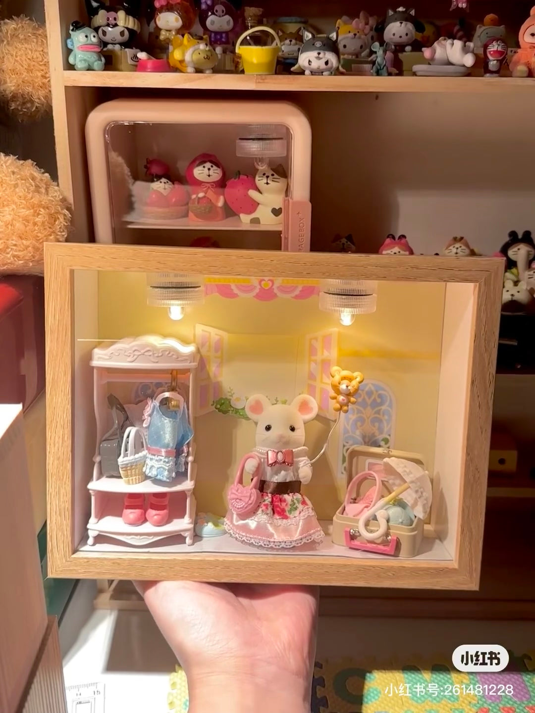SylvanianFamilies｜Fashion Play Set Sugar Sweet Collection-Marshmallow Mouse-5540