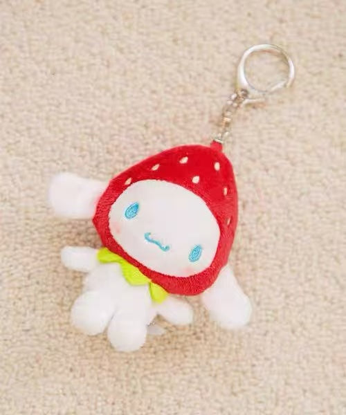 Sanrio｜Strawberry Newspaper me% Mascot Holder /Plush Keychain