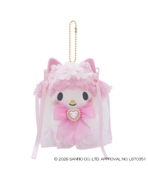 Sanrio｜Lolita Ghost Mascot Holder /Plush Keychain｜W7 x H11cm approx