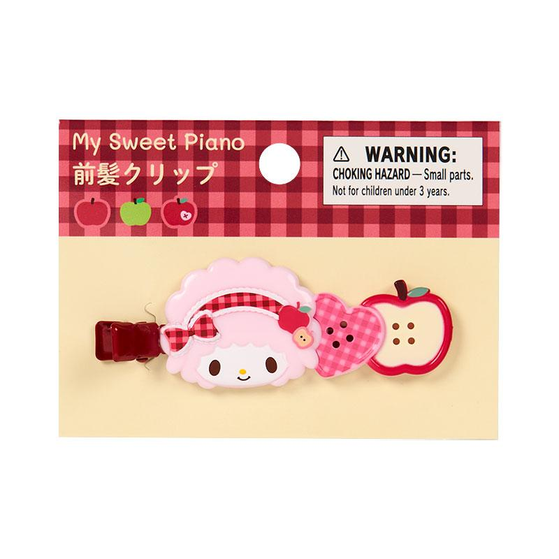 Sanrio｜Autumn Apple Gingham Red Hair Clip｜7×1.2×2.5cm approx.