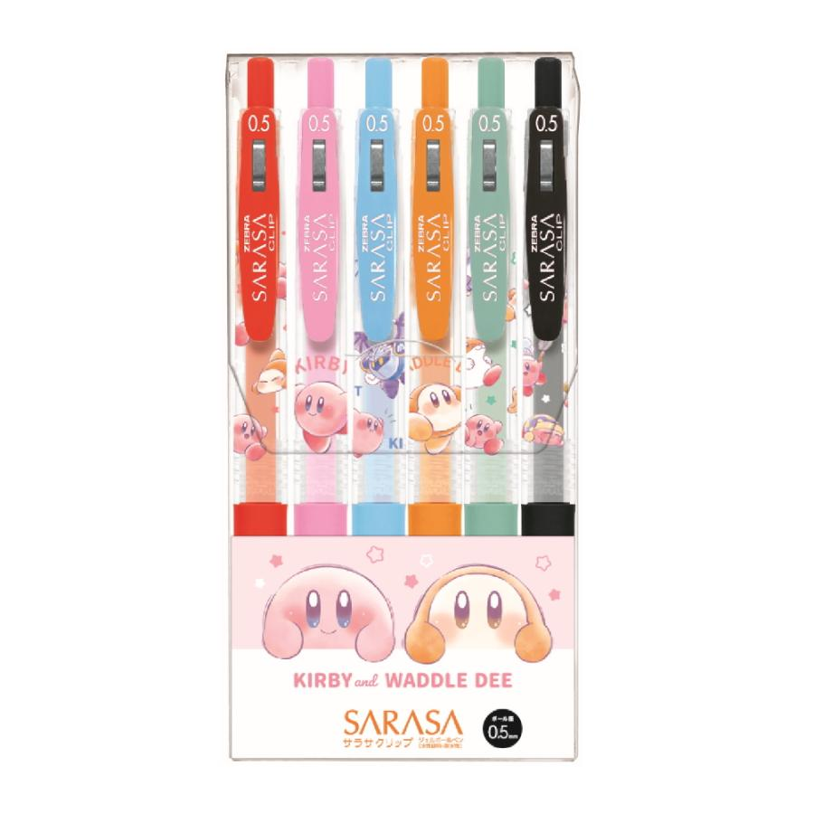 Kirby星之卡比｜卡比之梦之地 Sarasa 圆珠笔 6 色套装彩色笔
