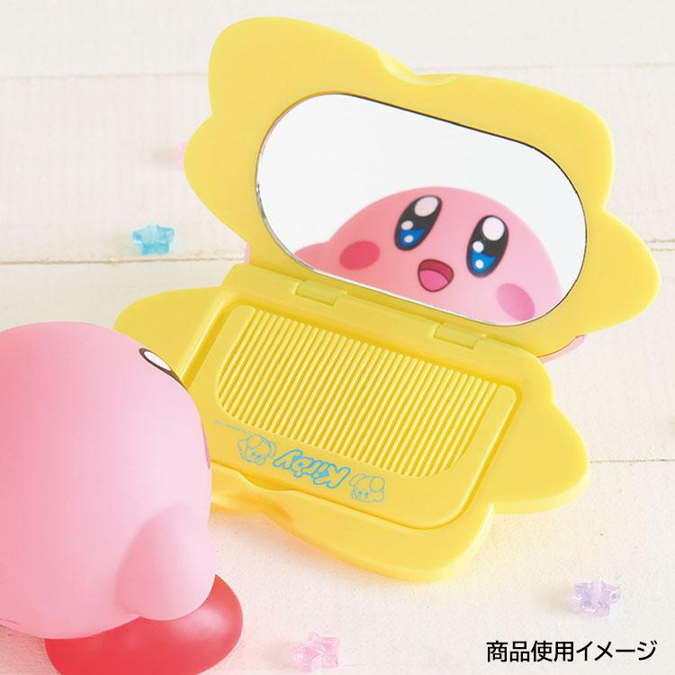 Kirby｜Compact Mirror with Comb｜125x91x17mm approx.
