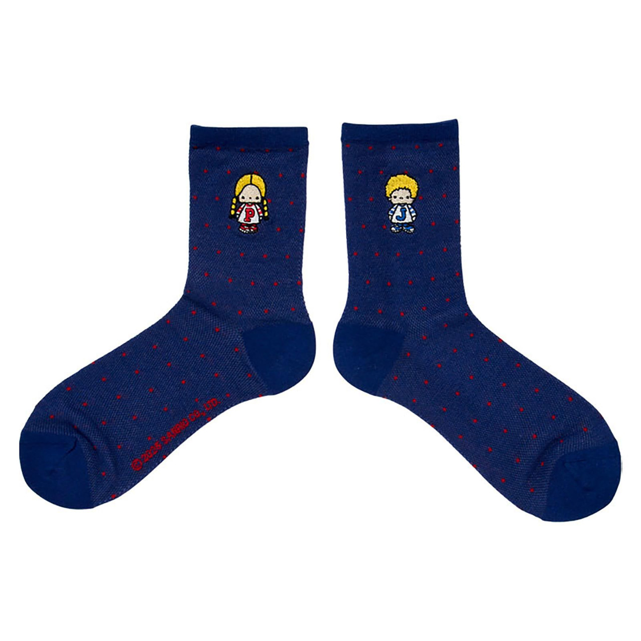 Sanrio｜Embroidery Retro Nostalgia Crew Socks｜23-25cm approx.