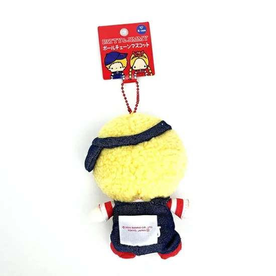 Sanrio三丽鸥｜ Patty &amp; Jimmy牛仔裤毛绒挂件/包挂｜约10.5cm x 7cm x 6cm