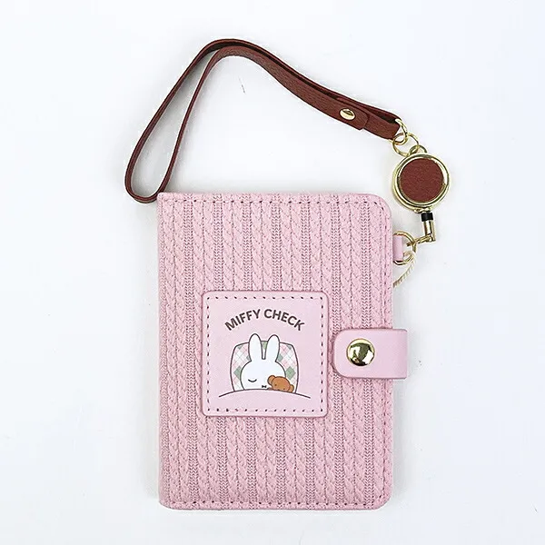 Miffy｜CHECK Series Card Holder Pass Case｜W80×H115×D15mm approx.