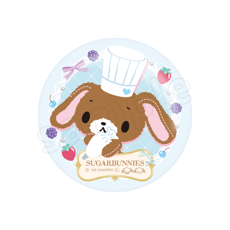 Sanrio｜Sugarbunnies Love Sweets Can Badge｜57mm approx.
