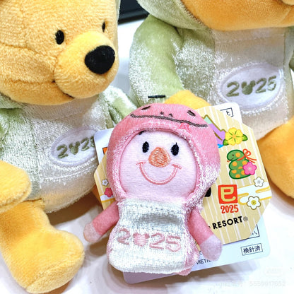 Disney迪士尼｜东迪2025蛇年限定pooh噗噗维尼玩偶公仔+Piglet皮杰小猪毛绒吊饰/皮杰小指偶