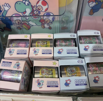 Nintendo｜Super Mario Brothers Boxed Masking Stickers｜ 30×30mm approx.