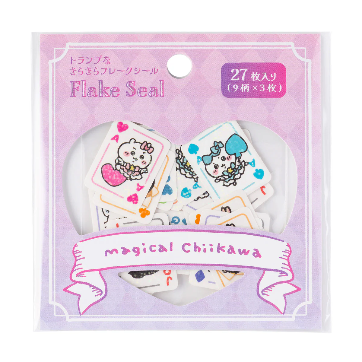 chiikawa｜Magical Chiikawa Trump Card Sparkling Flake Sticker｜27 Sheets