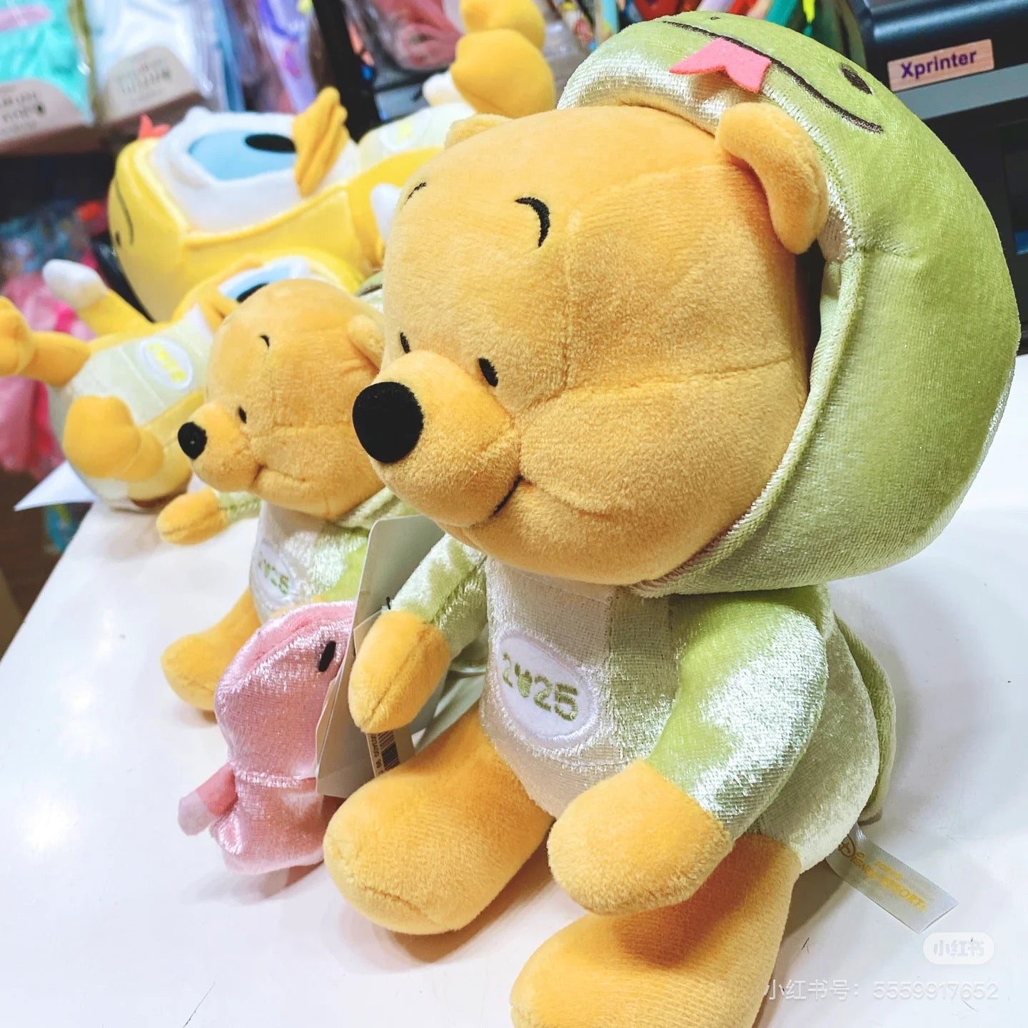 Disney迪士尼｜东迪2025蛇年限定pooh噗噗维尼玩偶公仔+Piglet皮杰小猪毛绒吊饰/皮杰小指偶