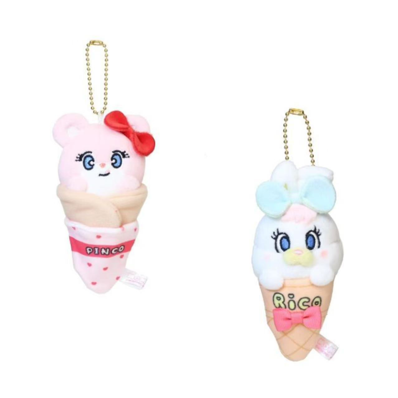 MOMOREI｜ice cream Mascot Holder /Plush Keychain｜70x140x50mm approx.