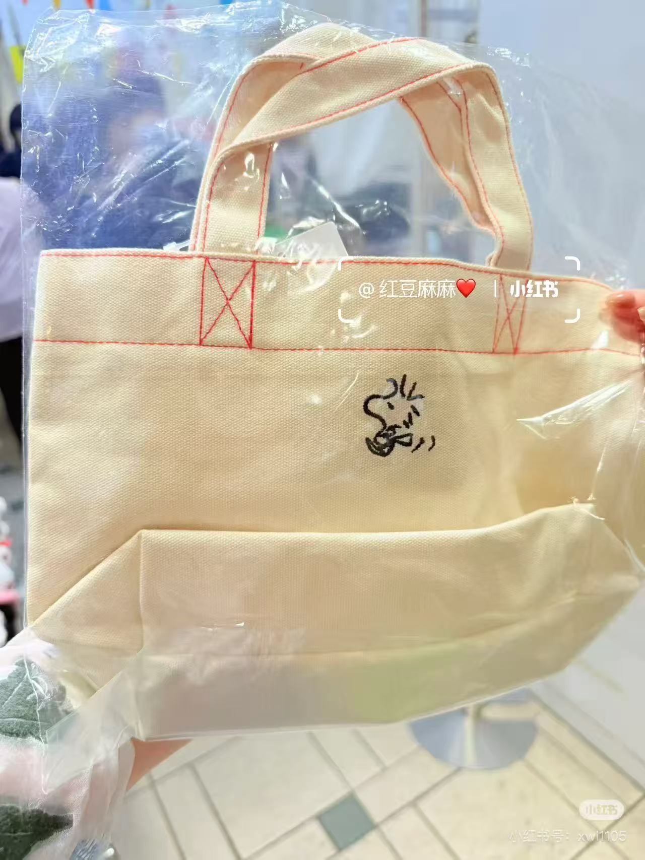 Snoopy｜Peanuts  75th Anniversary Mini Tote Bag ｜ H20 x W30 x D10cm approx.