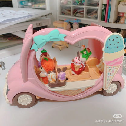 SylvanianFamilies森贝儿家族｜Ice Cream Van- Dollhouse Playset冰淇淋车套装玩具/过家家5651