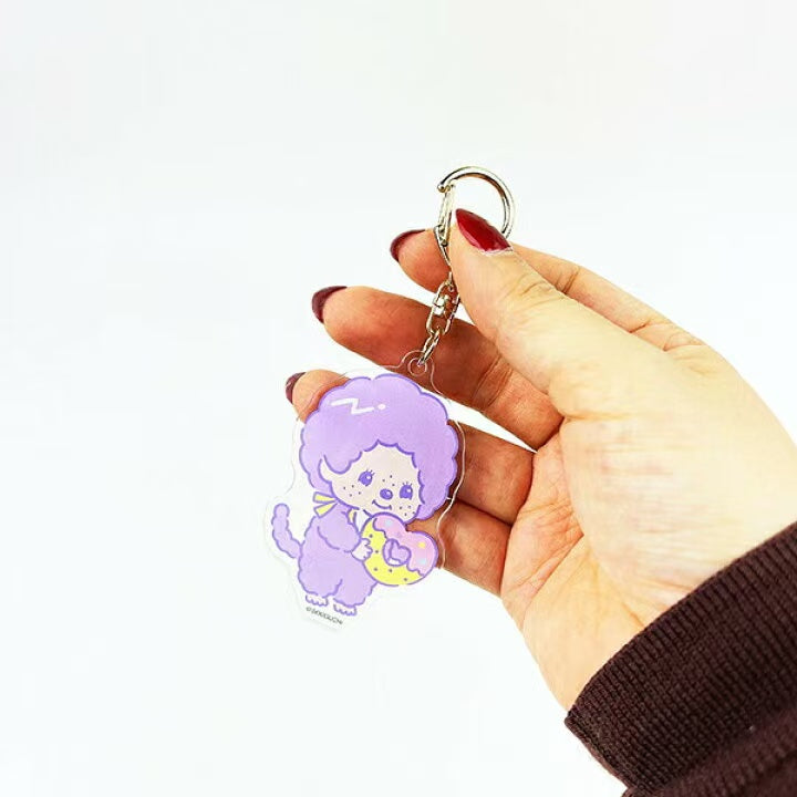 Monchhichi｜Acrylic Keychain/Keyring｜6cm x 4.2cm approx.