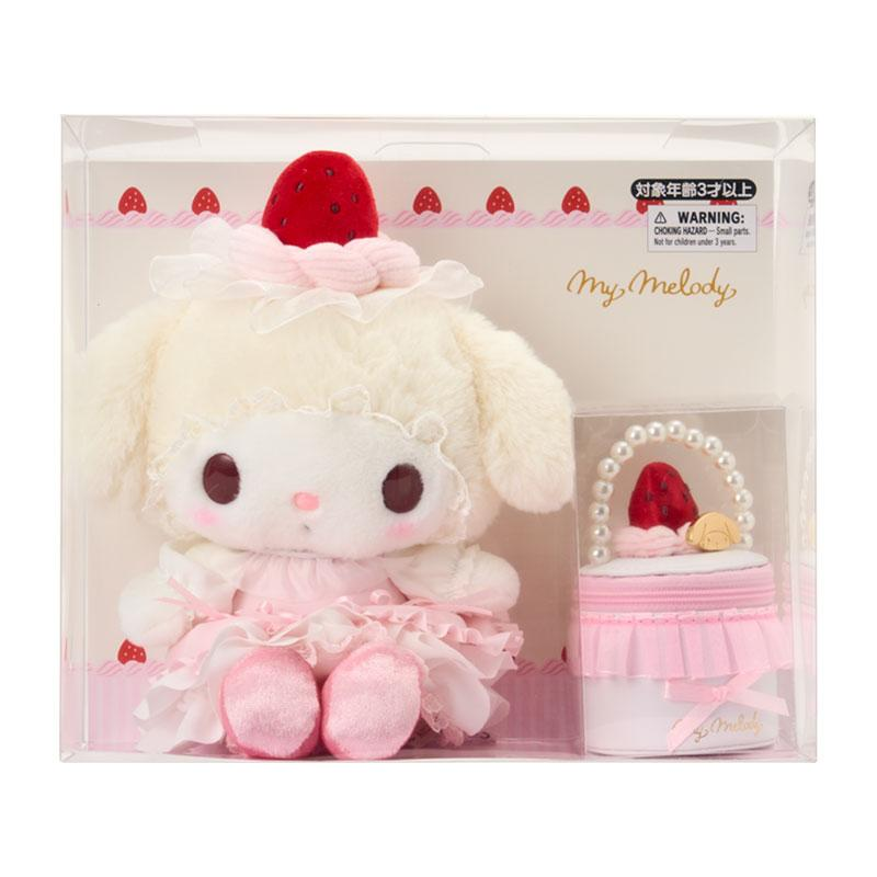 【limit 1】Sanrio｜Strawberry Whipped Cake Plush Toy &amp; Accessory Case Set