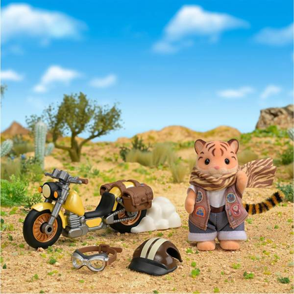 SylvanianFamilies｜Tiger Adventure Bike Doll Set