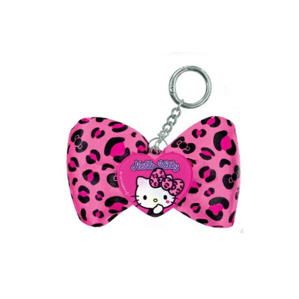 Sanrio｜Gal Art Big Ribbon  leopard print Keychain/Keyring｜H95 x W105 x D30mm