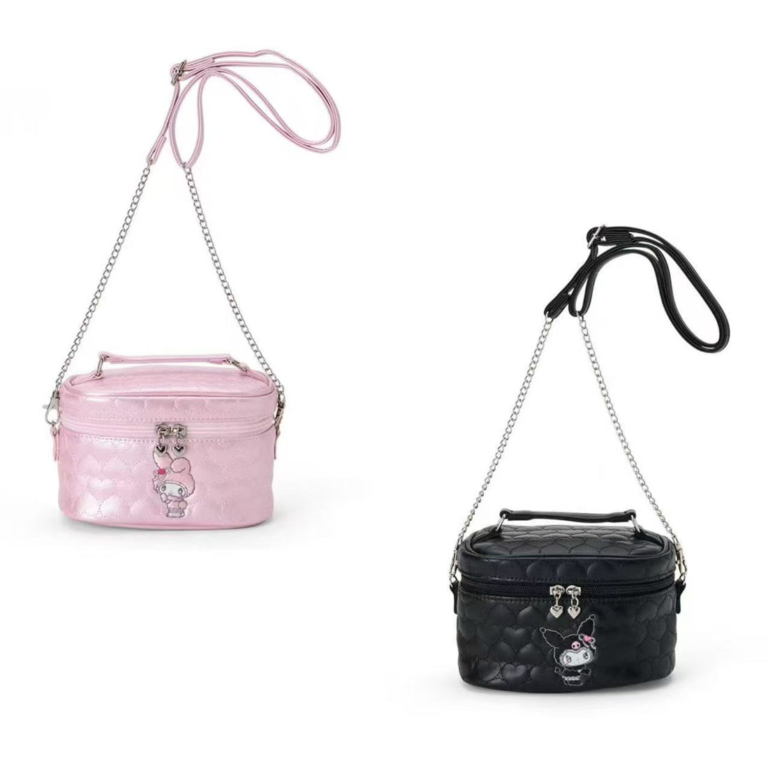 Sanrio｜Kuromi &amp; My Melody : Melousa Romiusa Vanity Shoulder Bag｜18×10.5×11.5cm approx.