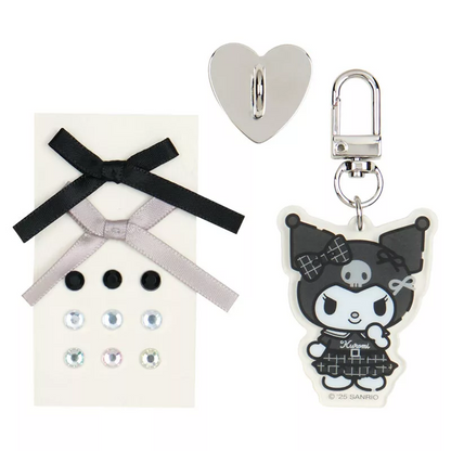 Sanrio三丽鸥｜Charm Decoration Set Monotone黑白印象系列手机吊饰装饰DIY套装｜约 5.5×1×12cm