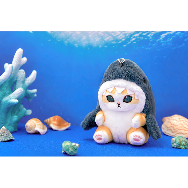 Mofusand｜ Potopeto Shark Nyan Mascot keychain｜ H130 x W110 x D130mm approx.