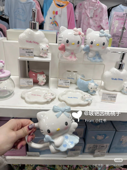 Sanrio｜Sun Art Sanrio Die-Cut Mug Angel Hello Kitty｜11.0 x 11.1 x 11.3cm approx.