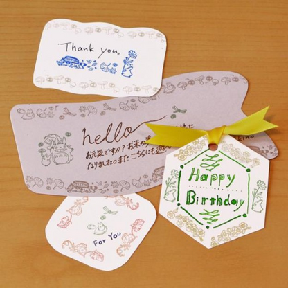 My neighbor totoro｜吉卜力宫崎骏龙猫木质印章组/手帐/todo list/gift card等｜约7.1x8.6x2.1 cm