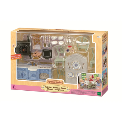 SylvanianFamilies｜Red Roof Lakeside House Elegant Dining room Set 5867