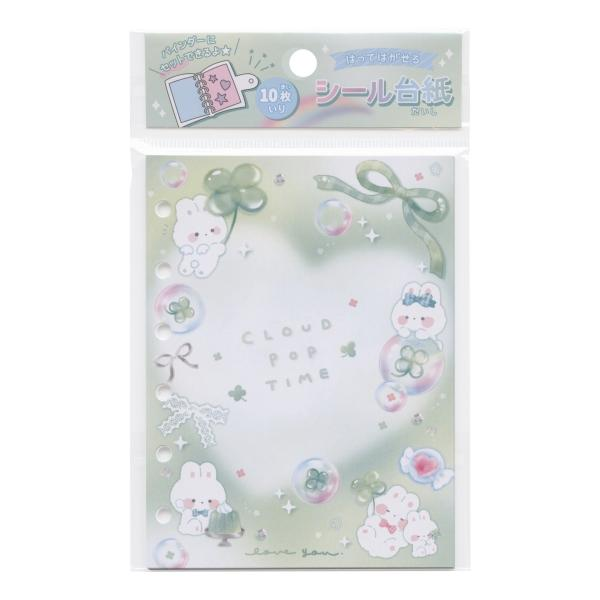 Q-LiA｜6 Hole Sticker Binder Refill｜10 sheets