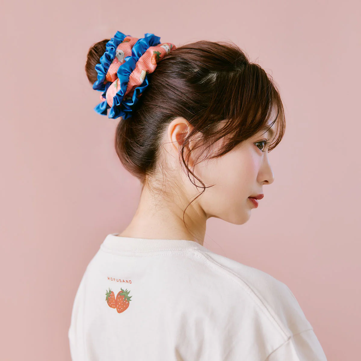 Mofusand｜Merci Strawberry Hair Scrunchie｜19×19×6cm approx.