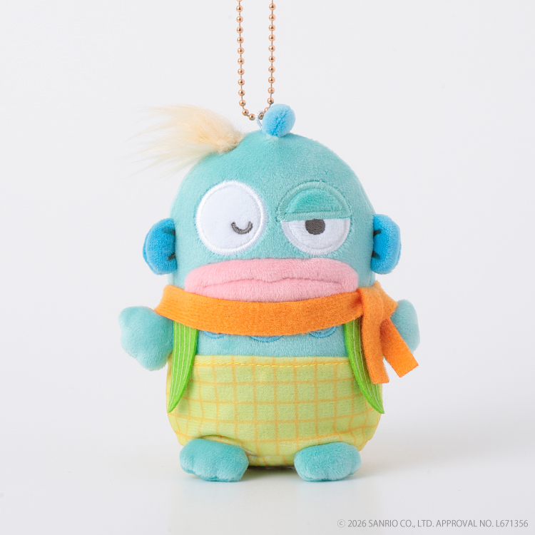 Sanrio｜Hangyodon Freshly Harvested Farm Squishy Mascot Holder /Plush Keychain｜H12 cm approx.