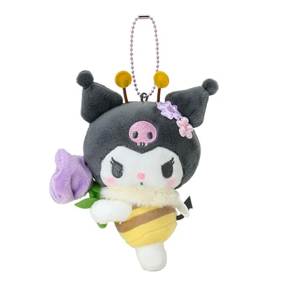 Sanrio｜Flower-Loving Hachi Mascot Holder /Plush Keychain｜13cm x 6.5cm x 15cm approx.