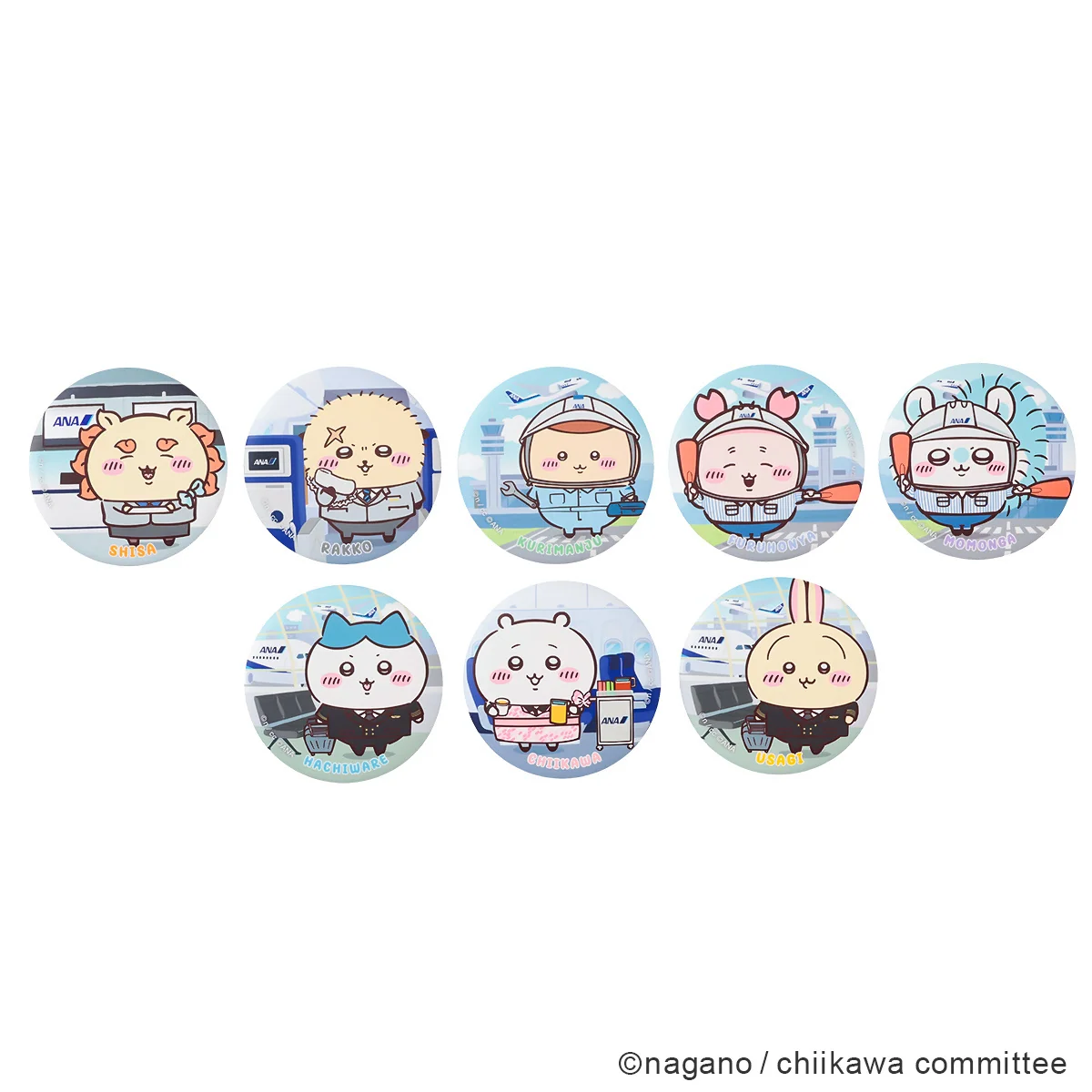chiikawa｜ANA Tin Badge mystery bag/blind box/All 8 types｜1pc