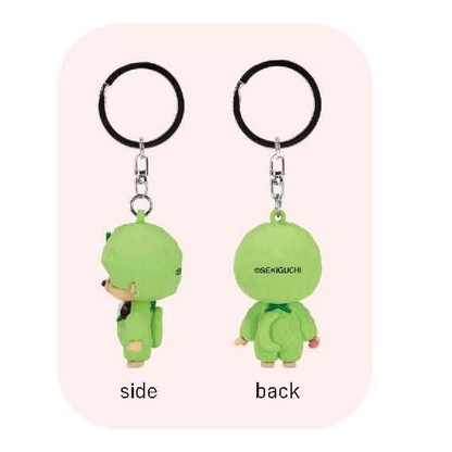 Monchhichi｜Matcha PVC Mascot Keychain/Keyring｜H5cm x W3cm x D3cm approx.