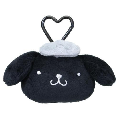 Sanrio｜Monochrome Pouch with Carabiner｜93×75×30mm approx.