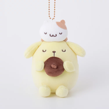 Sanrio｜Kthings Pom Pom Purin Mascot Holder /Plush Keychain｜H12cm approx.