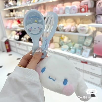 Sanrio｜Cinnamoroll Plump Cheeks Case Mirror &amp; Comb｜19×3×9cm approx.